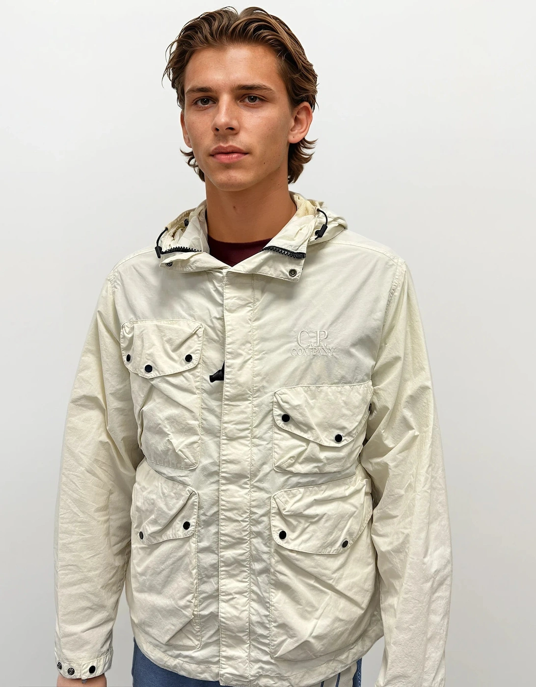 Pistachio Shell Flatt Nylon Goggle Jacket