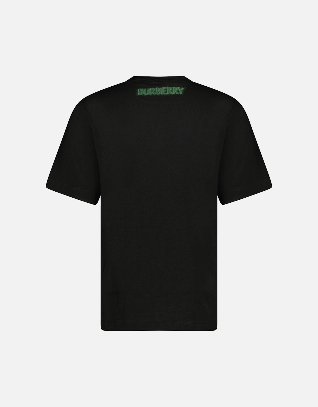 Graffiti Equestrian Knight T-Shirt in Black