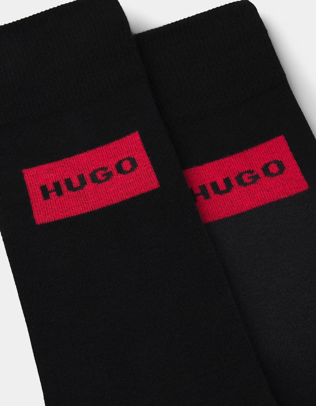 HUGO 2-Pack Mens Red Label Socks - Black 001