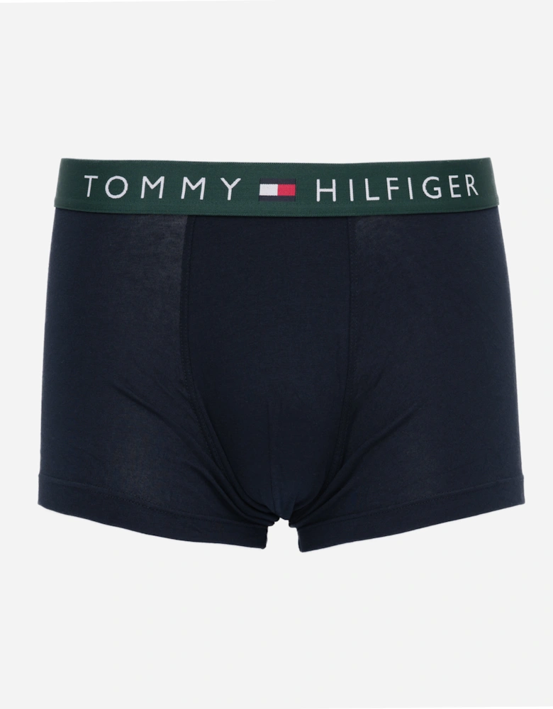 3 Pack Mens Waistband Trunks - B-Green/Red/Blue