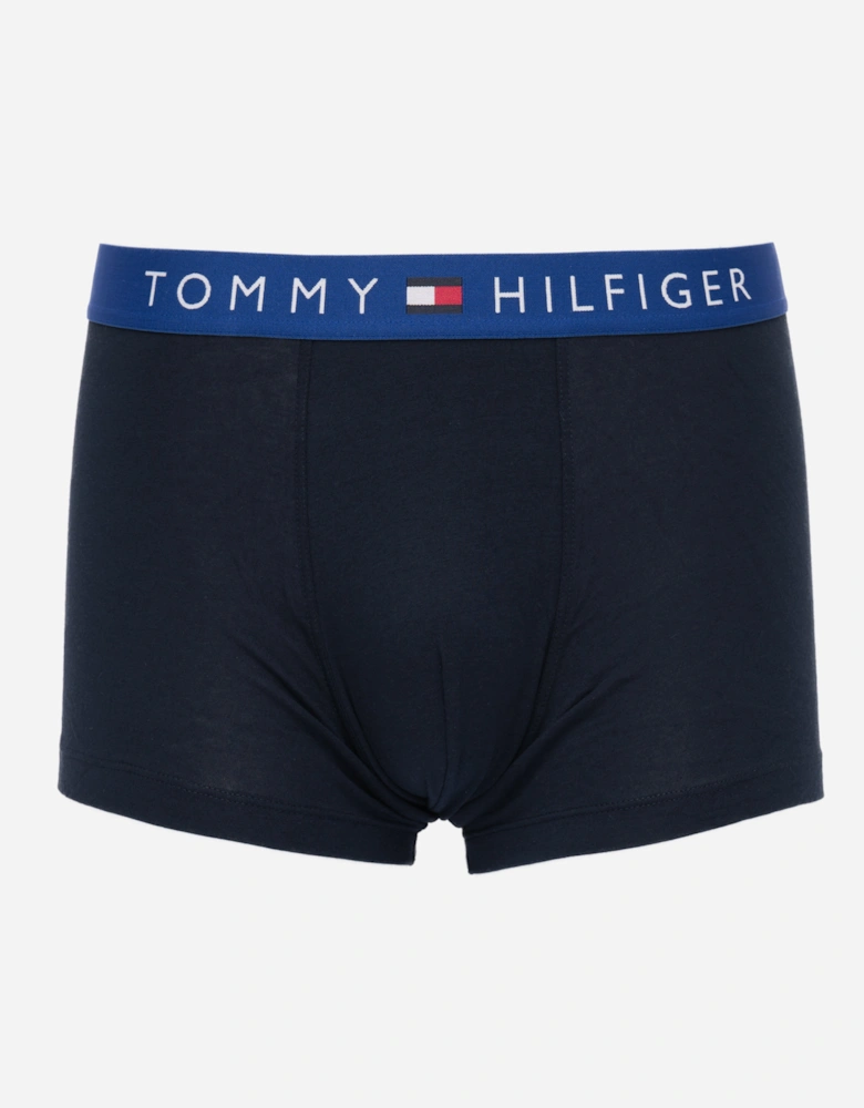 3 Pack Mens Waistband Trunks - B-Green/Red/Blue