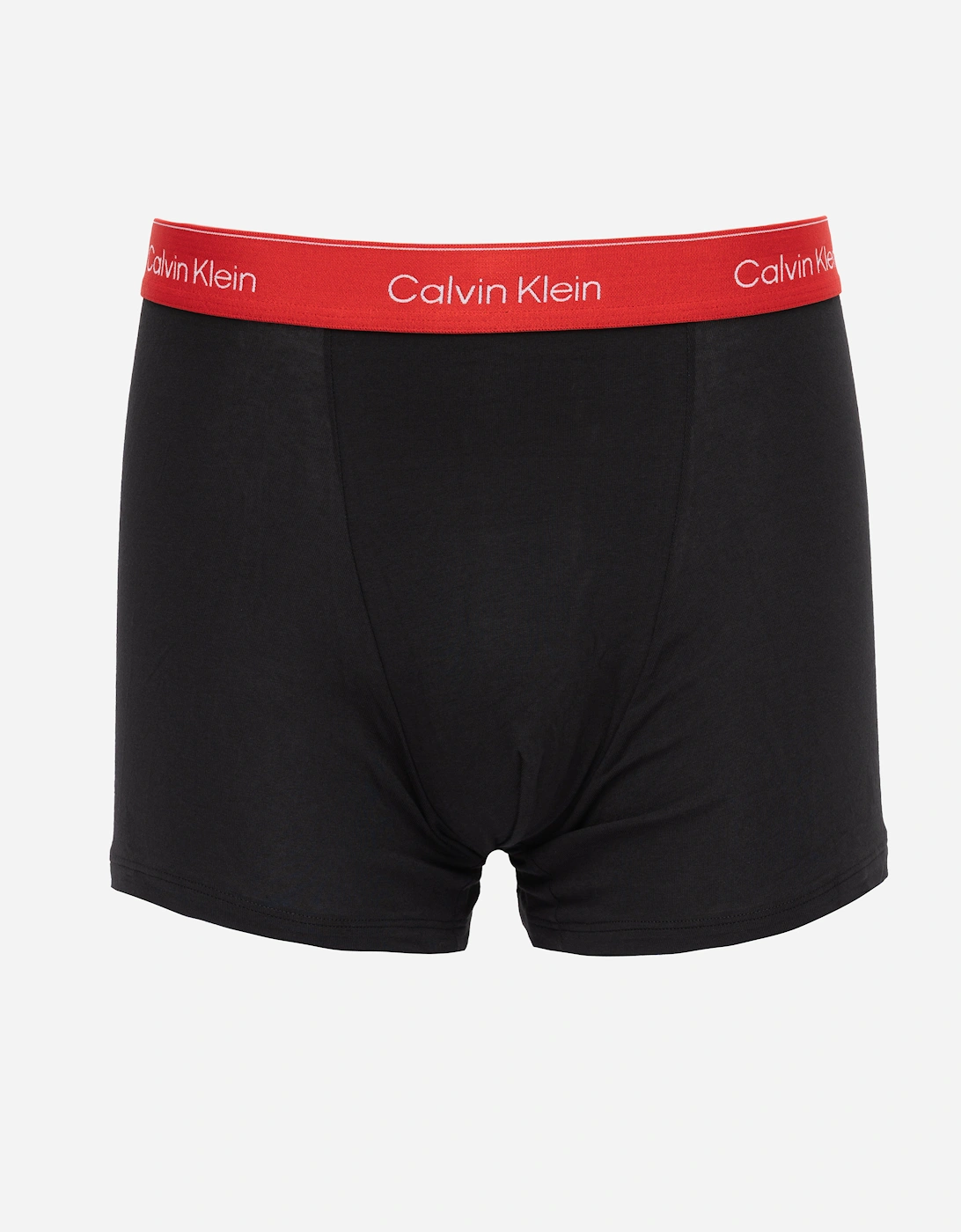 3 Pack Icon Cotton Stretch Mens Relaxed Fit Trunks - Black w/ Adrenaline Rush WB/Black w