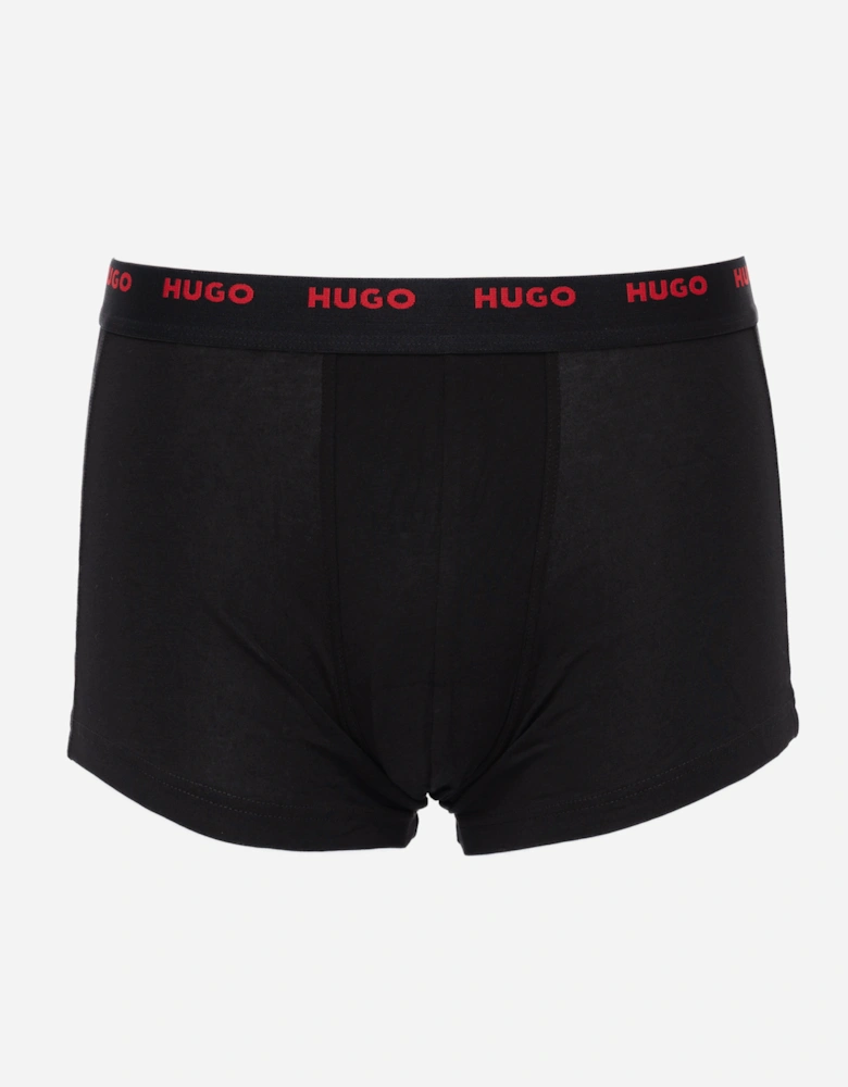 HUGO 5-Pack Mens Stretch-Cotton Trunks with Logo Waistbands - Open Miscellaneous 963