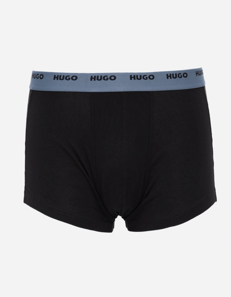 HUGO 5-Pack Mens Stretch-Cotton Trunks with Logo Waistbands - Open Miscellaneous 963