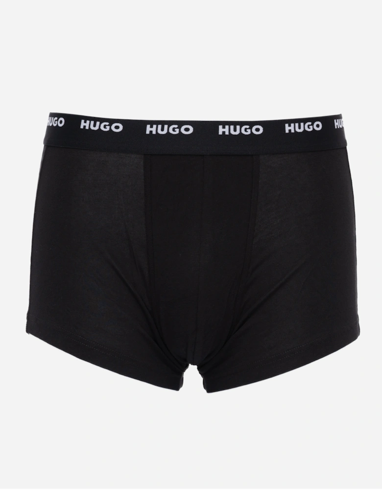 HUGO 5-Pack Mens Stretch-Cotton Trunks with Logo Waistbands - Open Miscellaneous 963