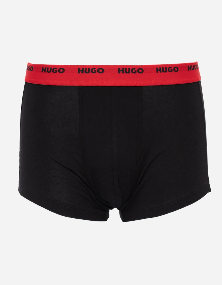 HUGO 5-Pack Mens Stretch-Cotton Trunks with Logo Waistbands - Open Miscellaneous 963