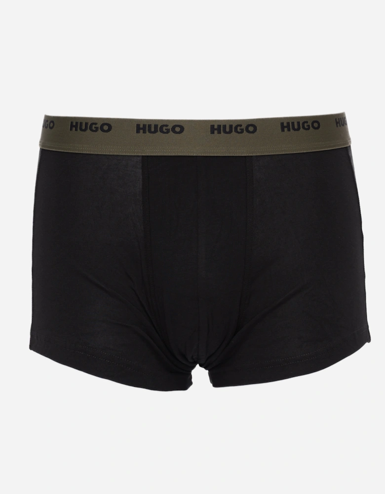 HUGO 5-Pack Mens Stretch-Cotton Trunks with Logo Waistbands - Open Miscellaneous 963