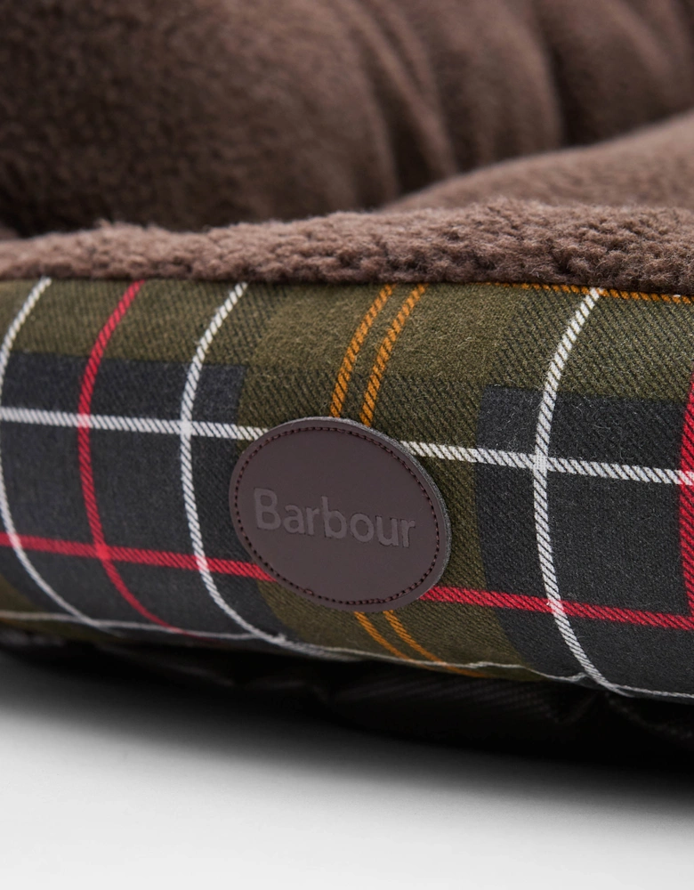 Dog Snuggle Bed 35" - Classic Tartan