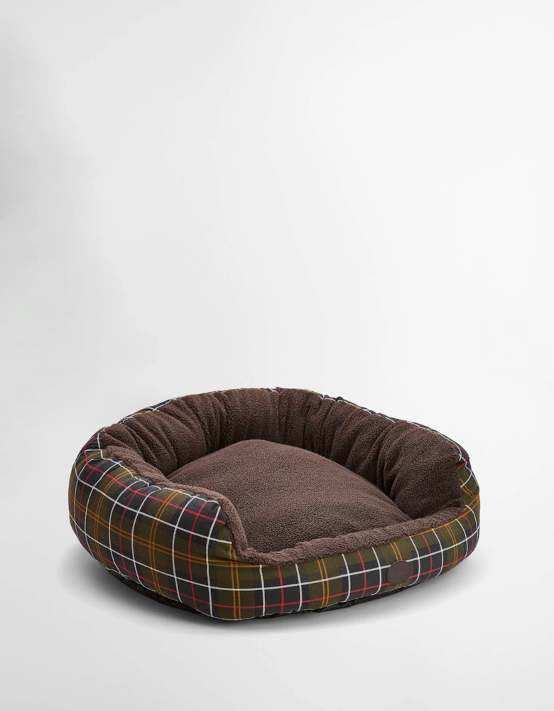 Dog Snuggle Bed 35" - Classic Tartan