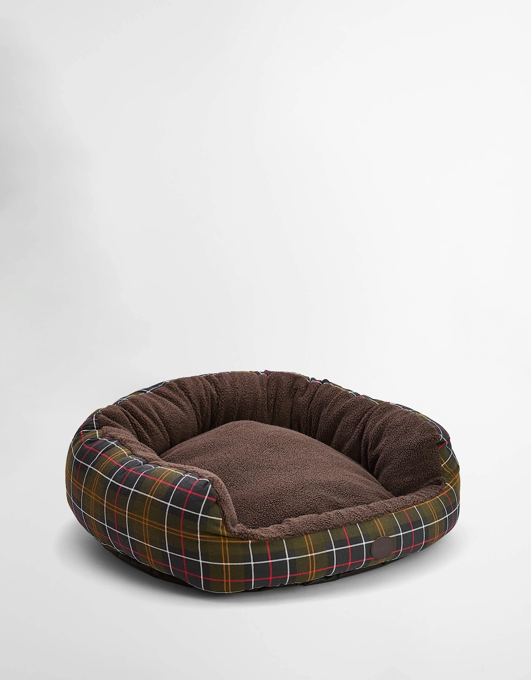 Dog Snuggle Bed 35" - Classic Tartan