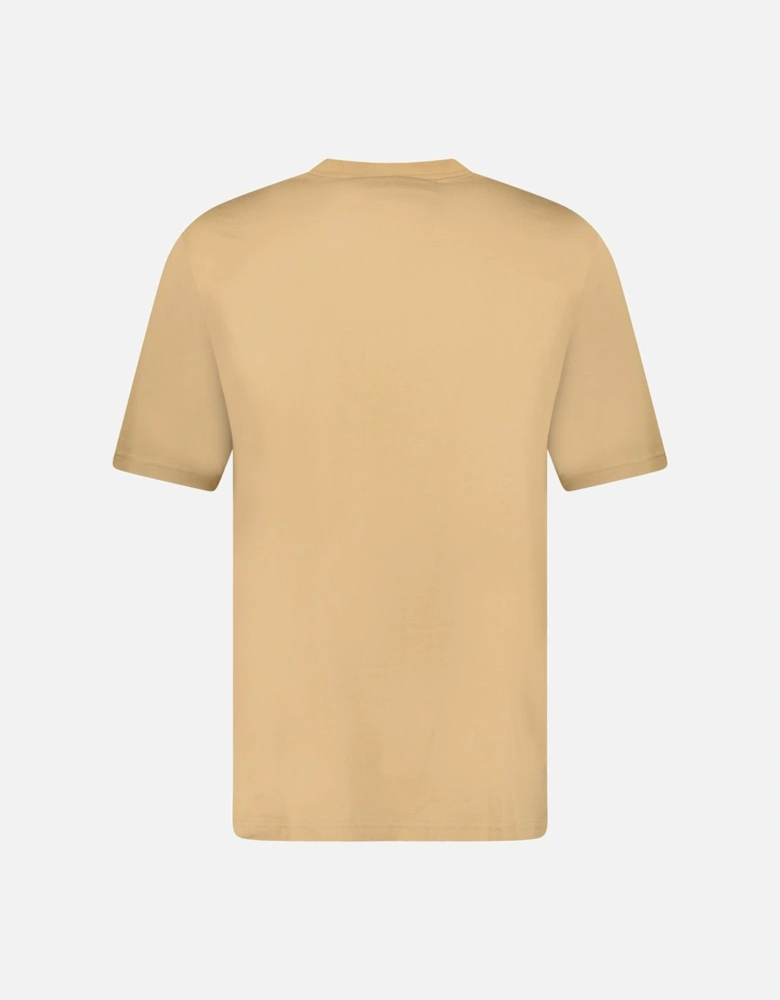 'Ellison' London Logo Print T-Shirt Archive Beige