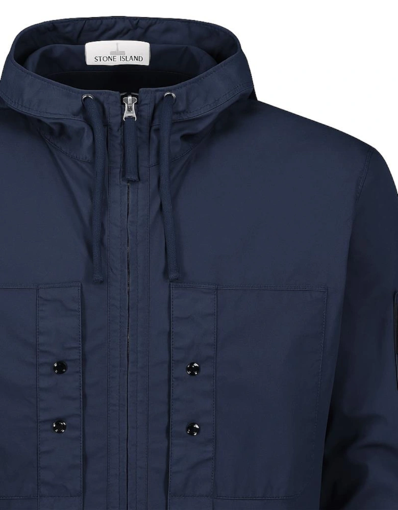 Supima Cotton Twill Stretch Hooded Jacket