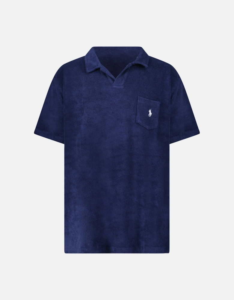Short Sleeve Polo Shirt in Navy