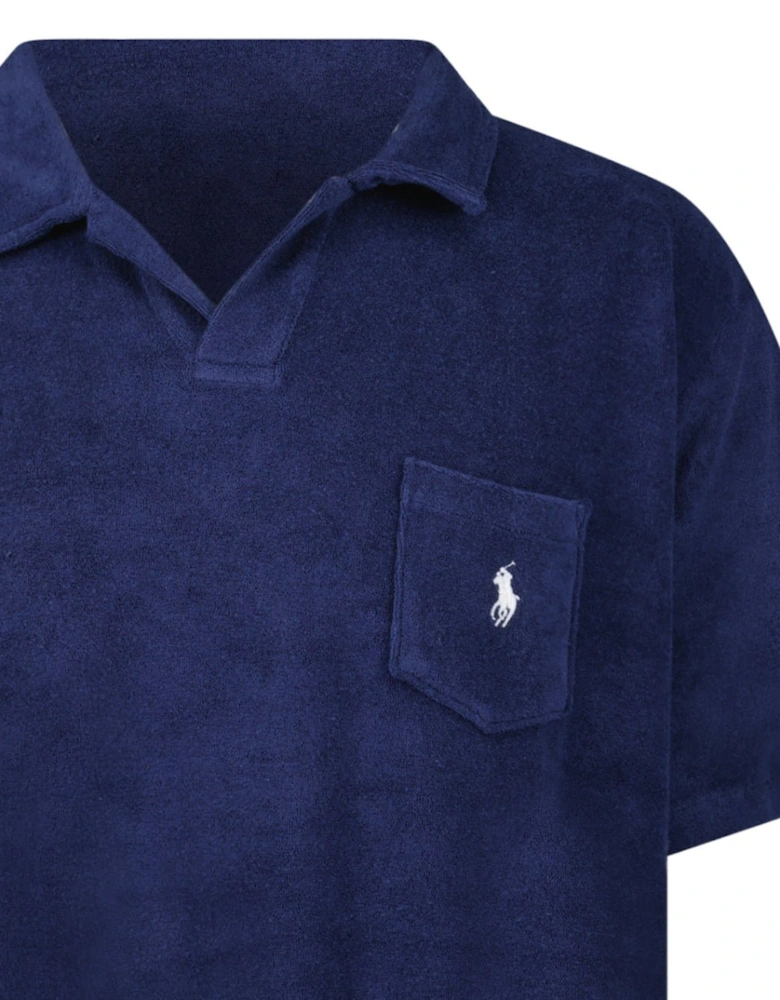 Short Sleeve Polo Shirt in Navy