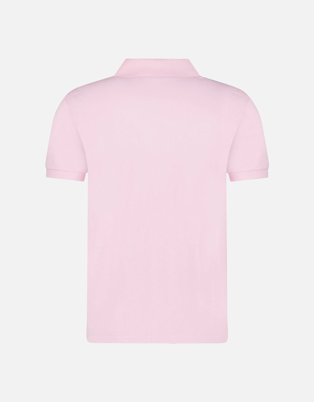 Cotton Custom Slim Fit Polo Shirt in Pink