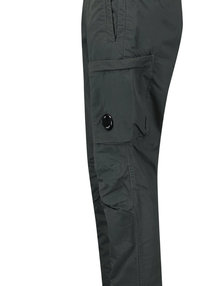 Diagonal Flatt Nylon Regular Cargo Pants in Grey