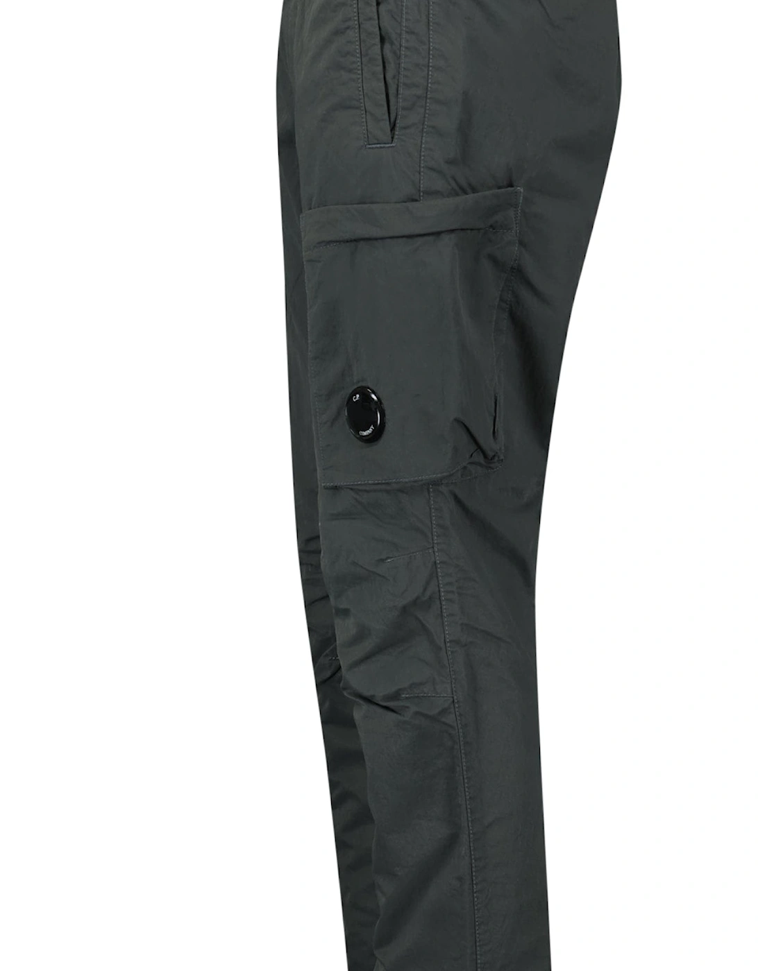 Diagonal Flatt Nylon Regular Cargo Pants in Grey