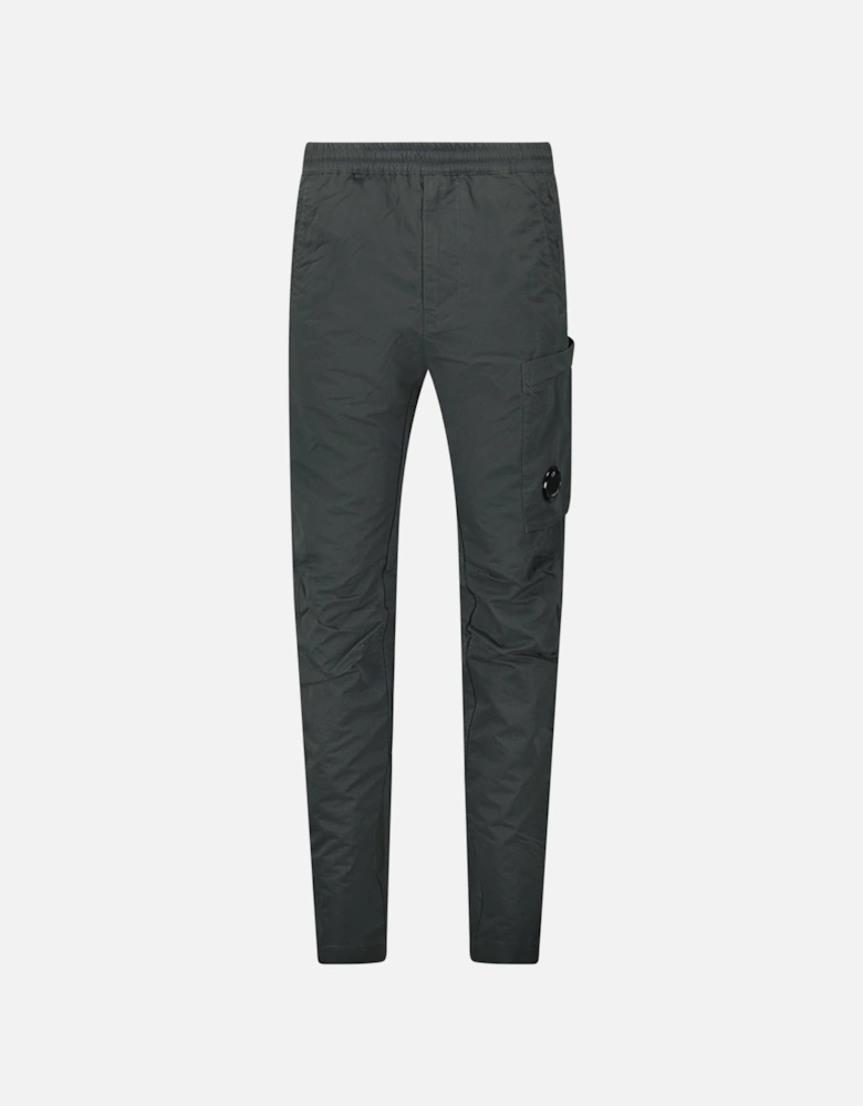 Diagonal Flatt Nylon Regular Cargo Pants in Grey