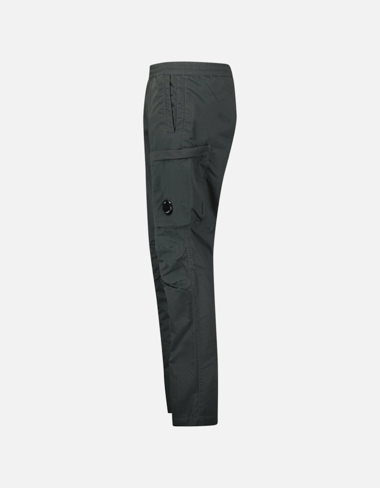 Diagonal Flatt Nylon Regular Cargo Pants in Grey