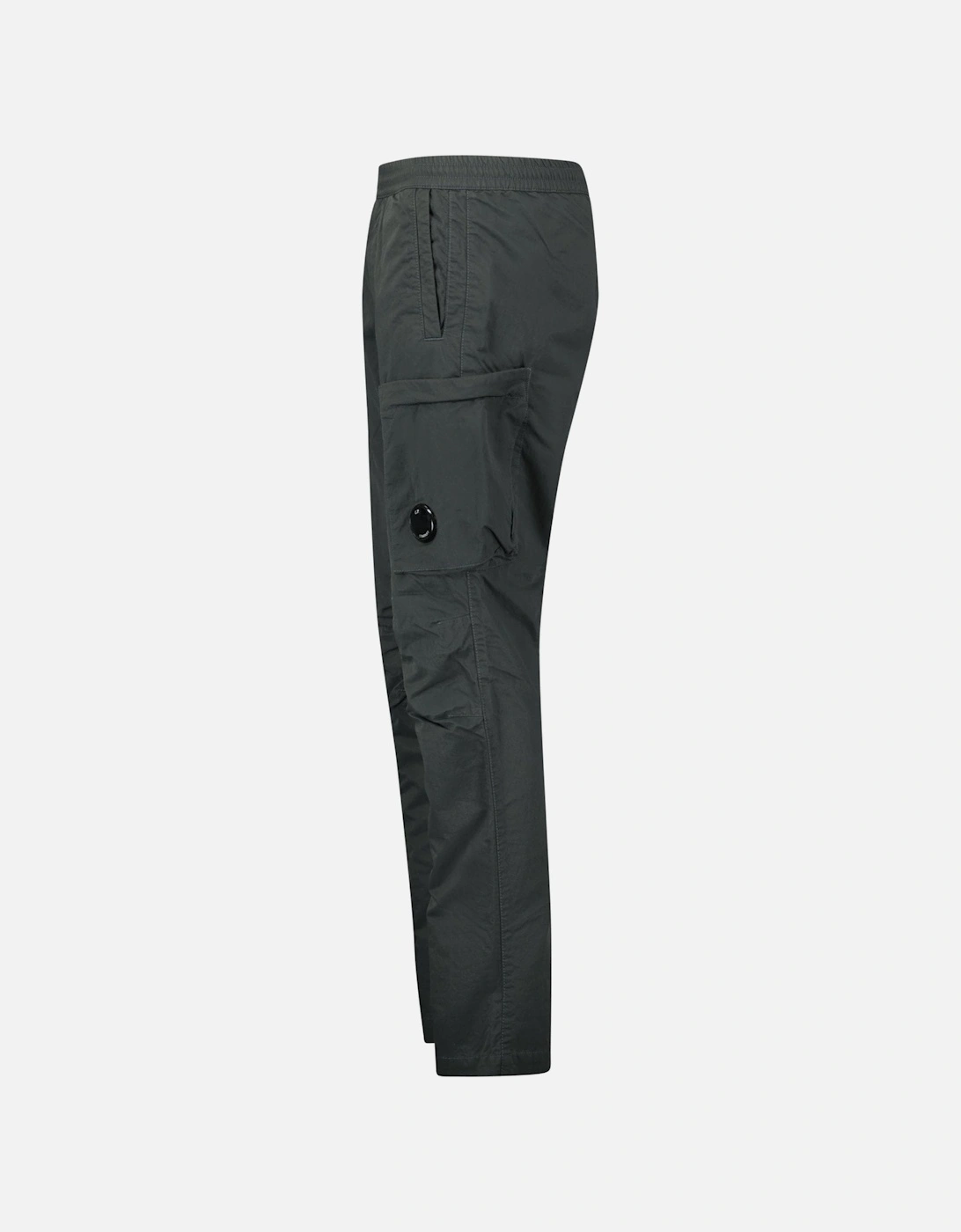 Diagonal Flatt Nylon Regular Cargo Pants in Grey