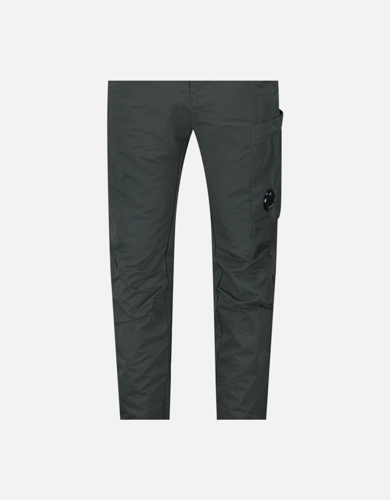 Diagonal Flatt Nylon Regular Cargo Pants in Grey