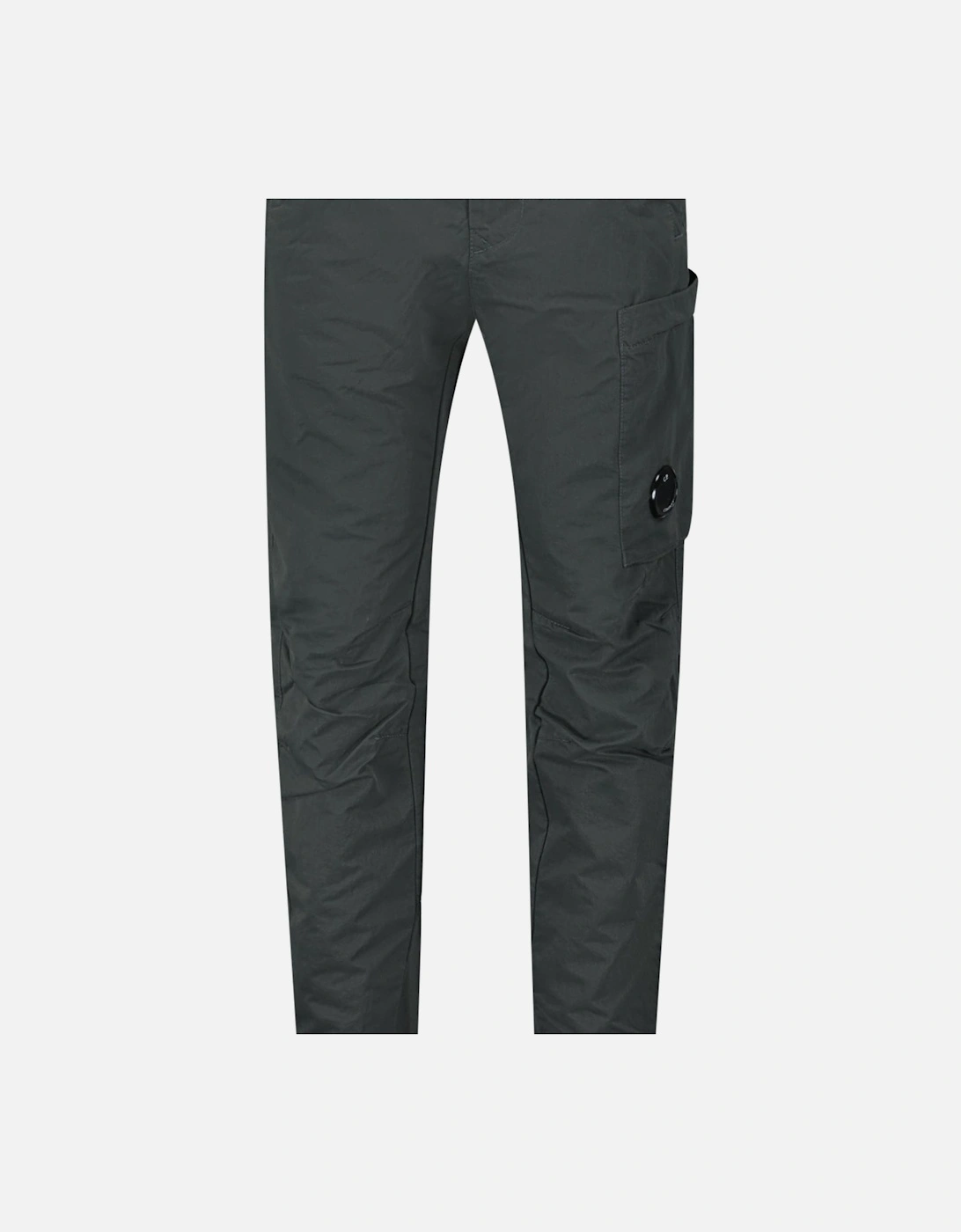 Diagonal Flatt Nylon Regular Cargo Pants in Grey