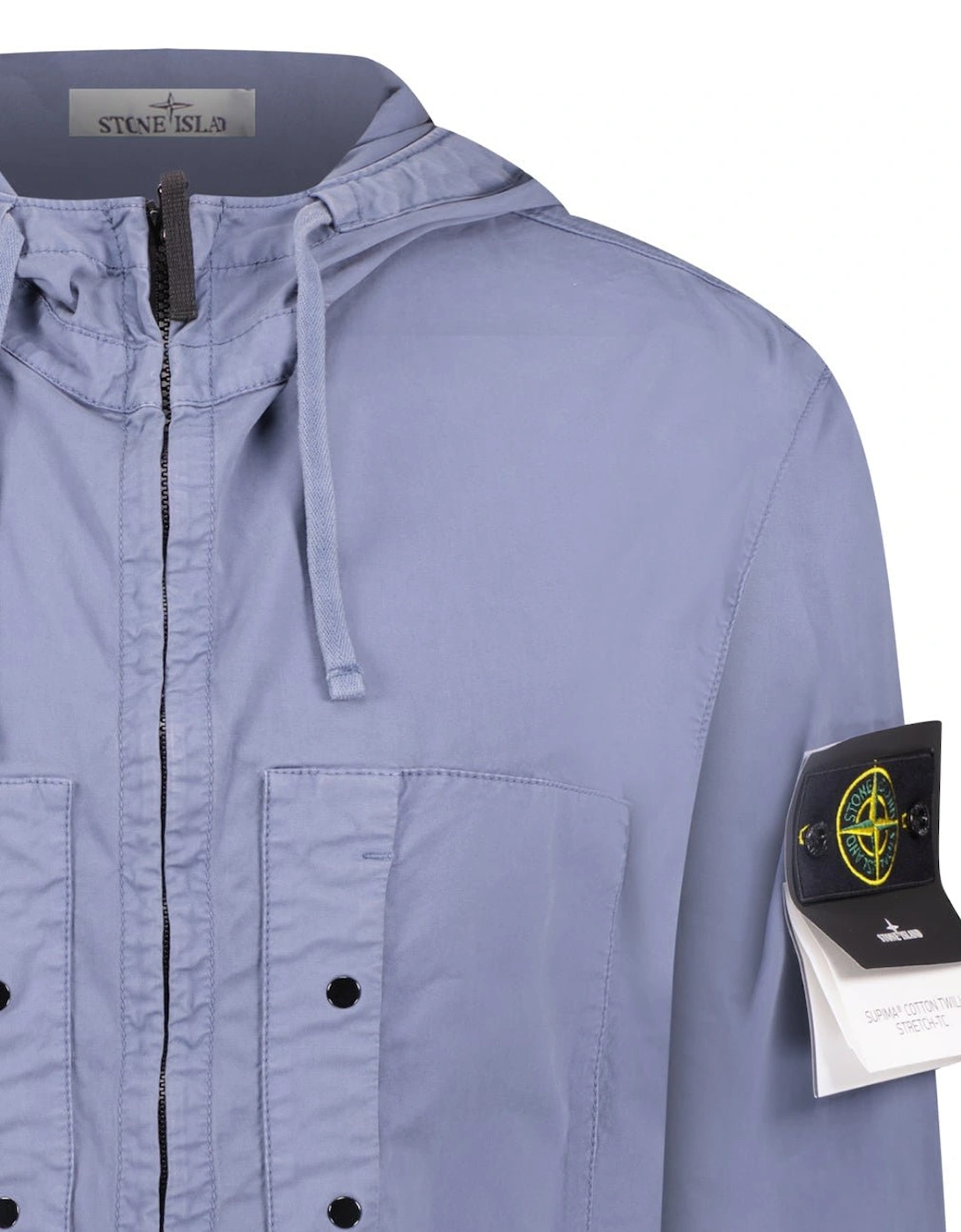 Supima Cotton Twill Stretch Hooded Jacket
