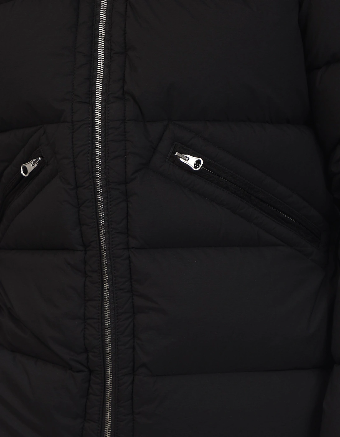 Nylon Hooded Down Jacket