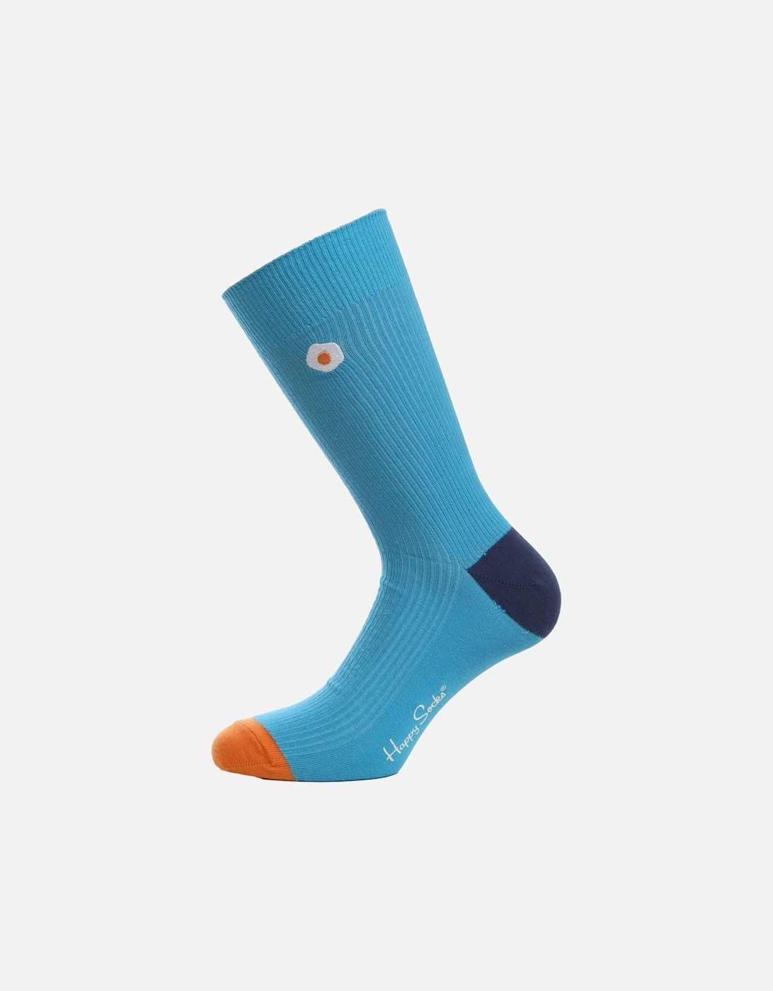 Ribbed Embroidery Sunny Side Up Socks, 3 of 2