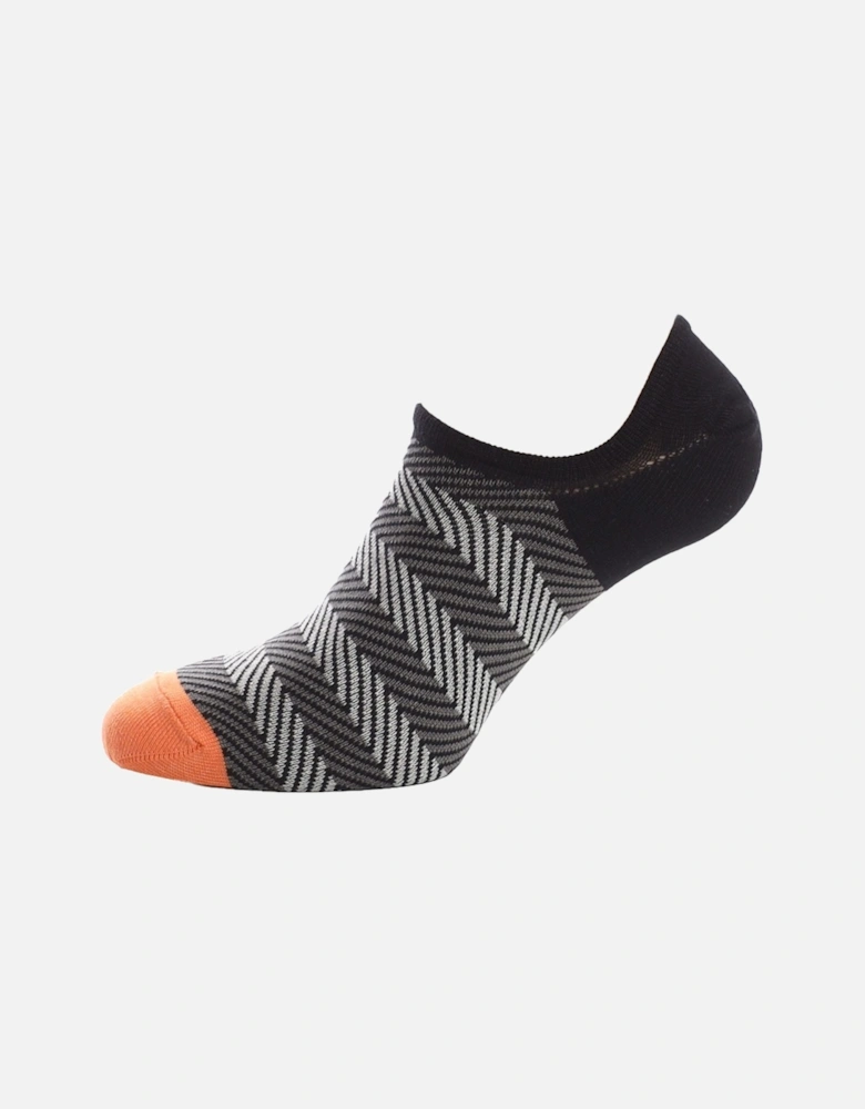Dressed Multi Stripe No Show Socks