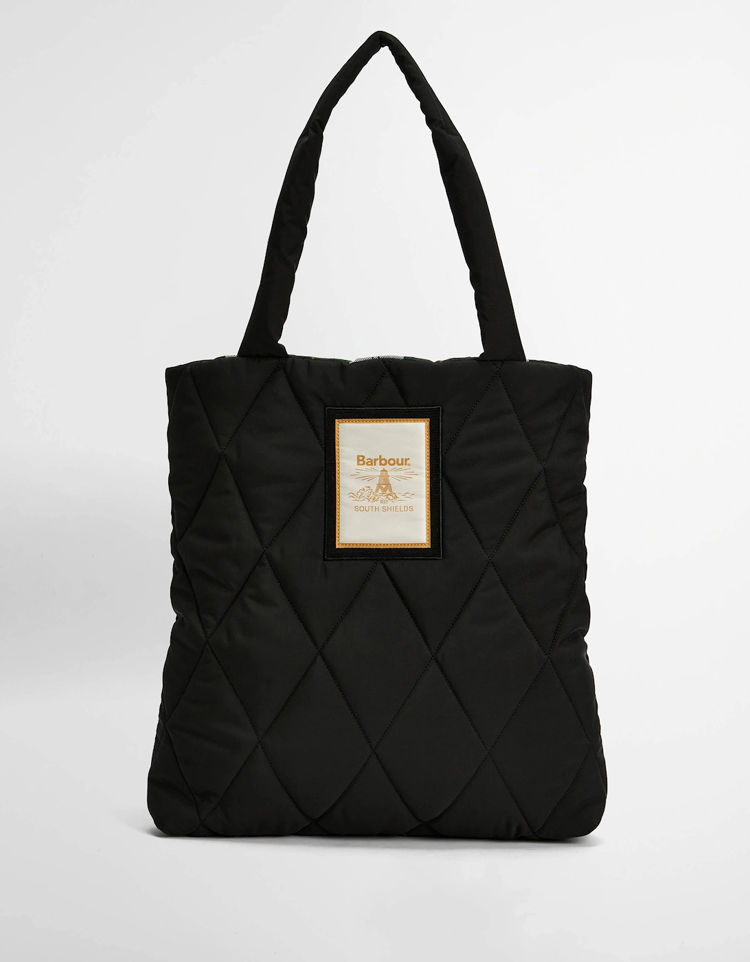 Mariah Womens Quilted Tote Bag - Black/Ancient, 10 of 9