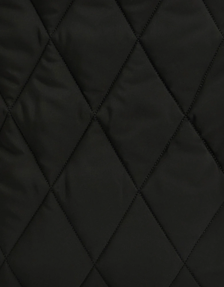 Mariah Womens Quilted Tote Bag - Black/Ancient