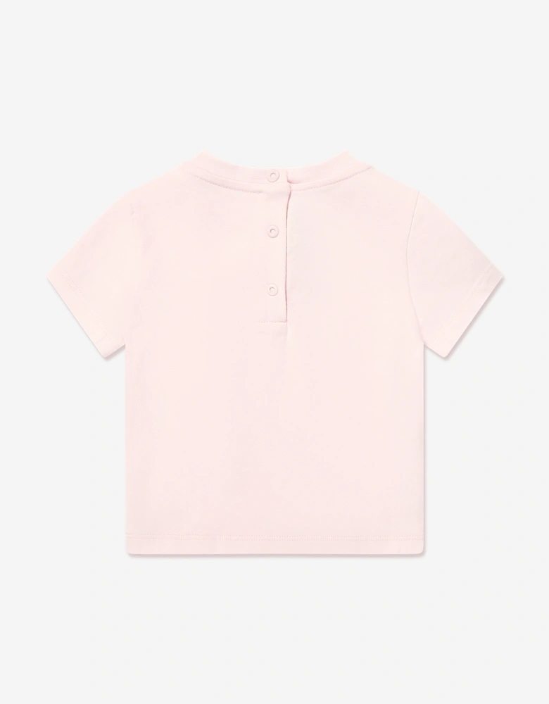 Baby Girls Teddy Bear T-Shirt in Pink