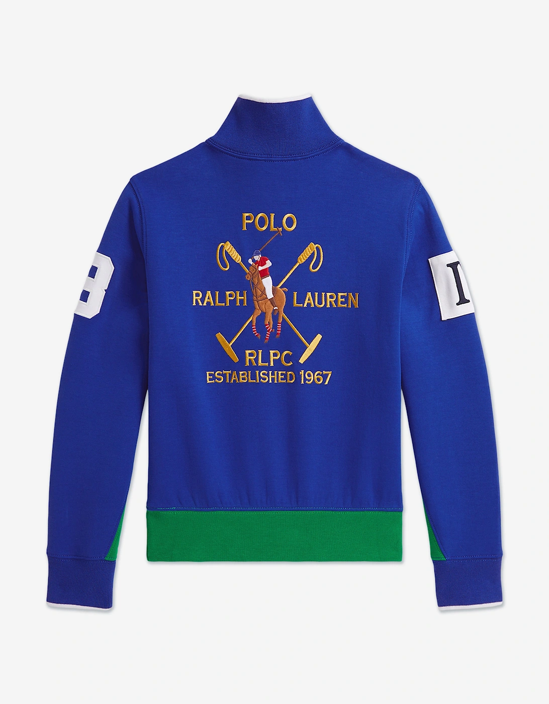 Girls Half Zip Tech Sweatshirt in Blue