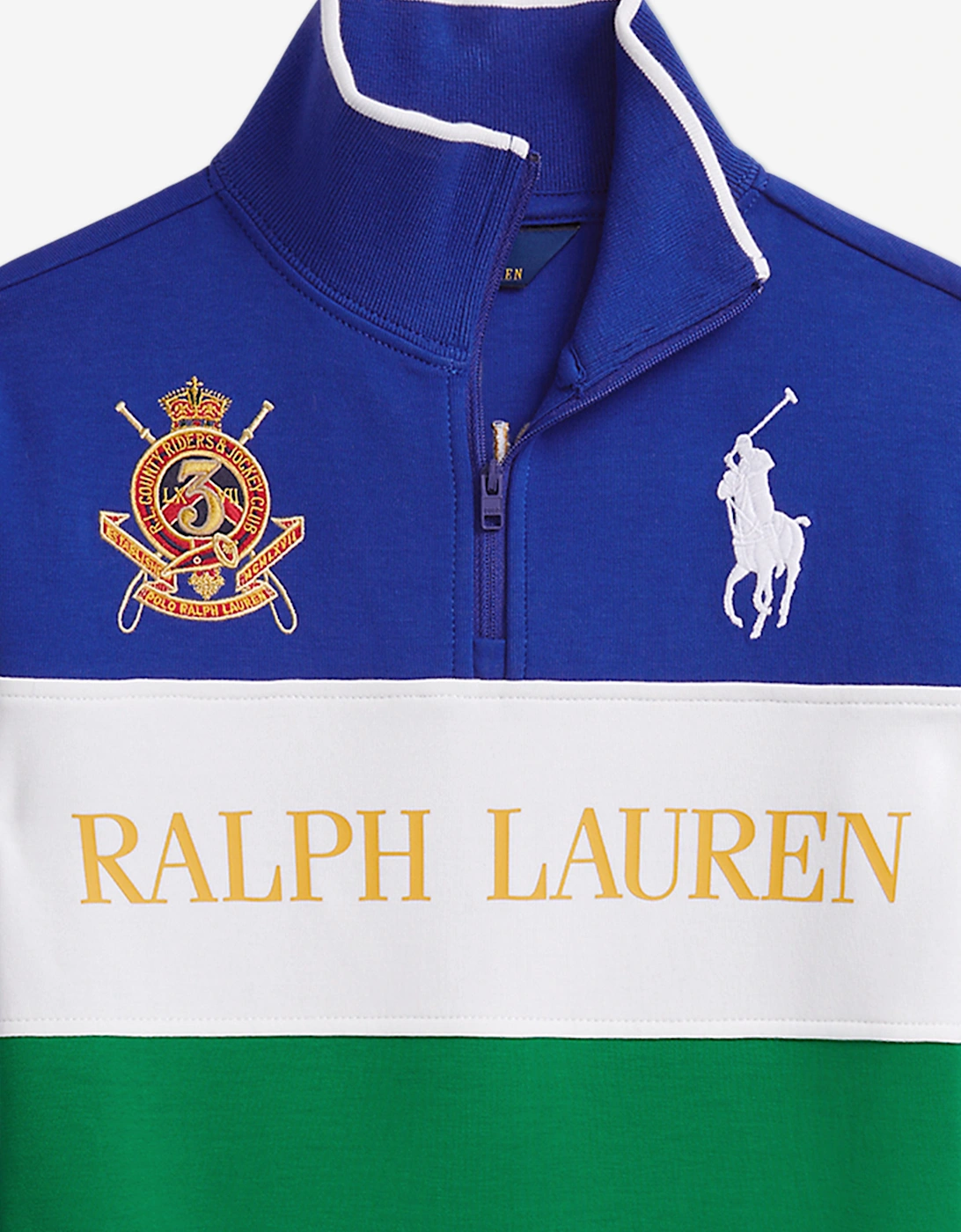 Girls Half Zip Tech Sweatshirt in Blue