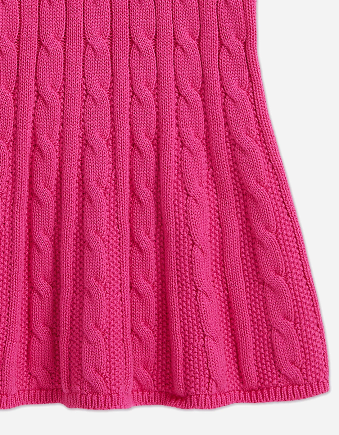 Baby Girls Classic Cable Day Dress in Pink