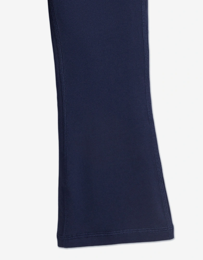 Girls Flared Leggings in Navy