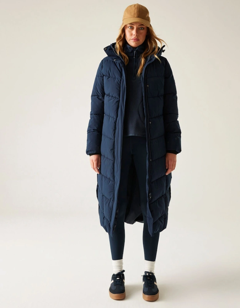 Womens Eloria Longline Quilted Padded Jacket