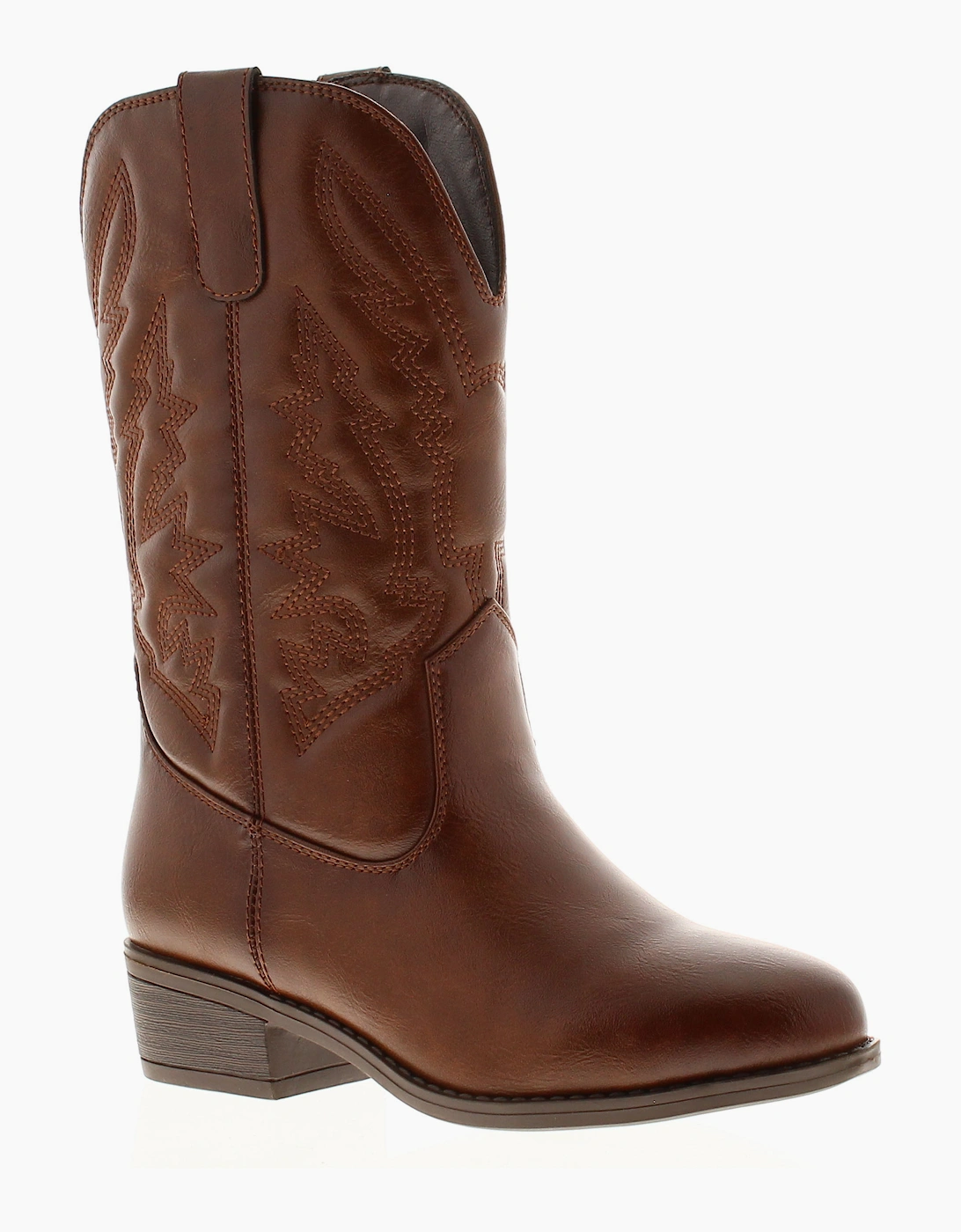 Girl's Miss Riot Girls Boots Cowby Ranch brown UK Size - Size: 13/F (Standard)