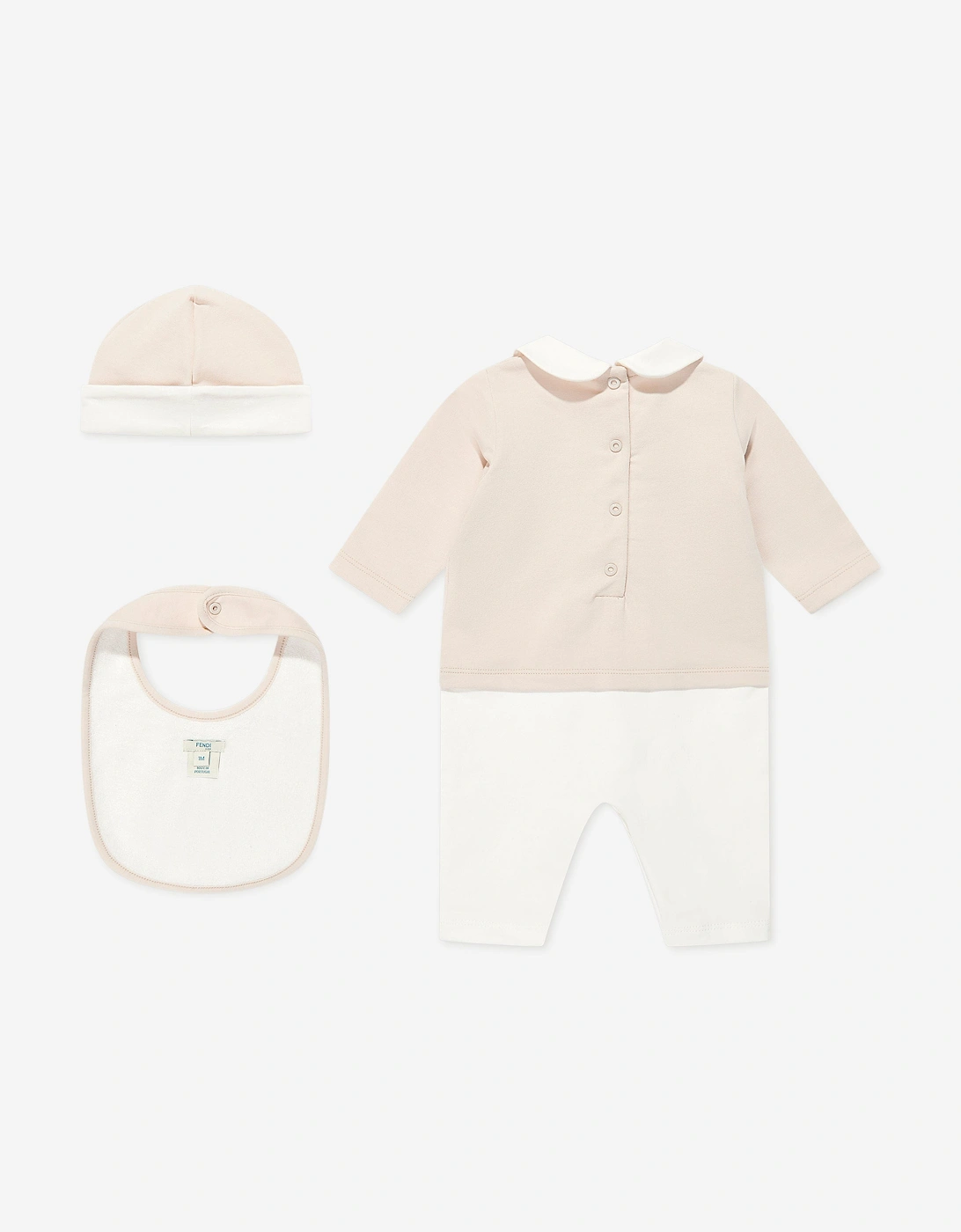 Baby 3 Piece Babygrow Set in Beige