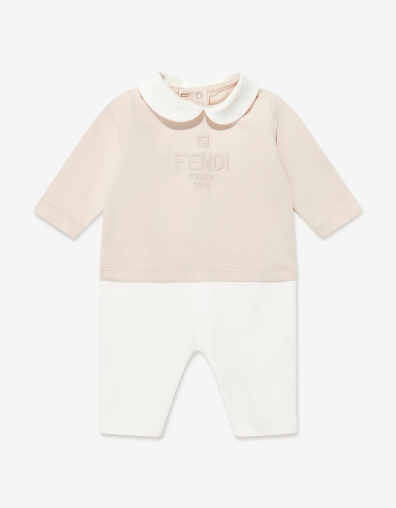 Baby 3 Piece Babygrow Set in Beige