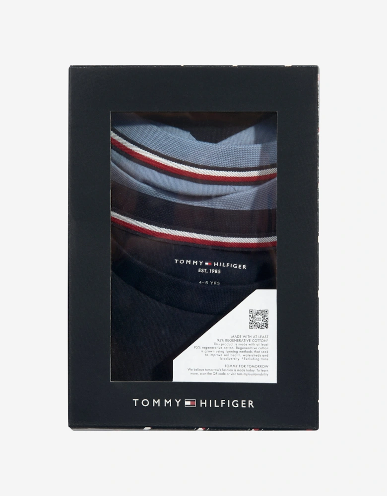 Boys 2 Pack T-Shirt Set in Blue