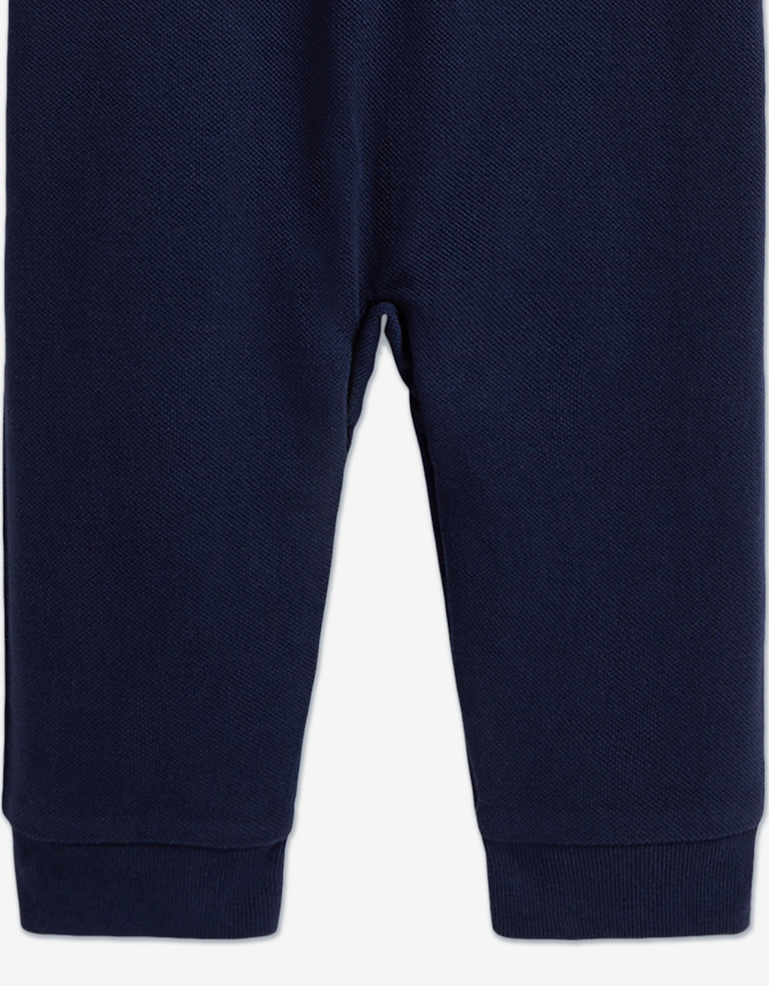 Baby Boys Polo Romper in Navy