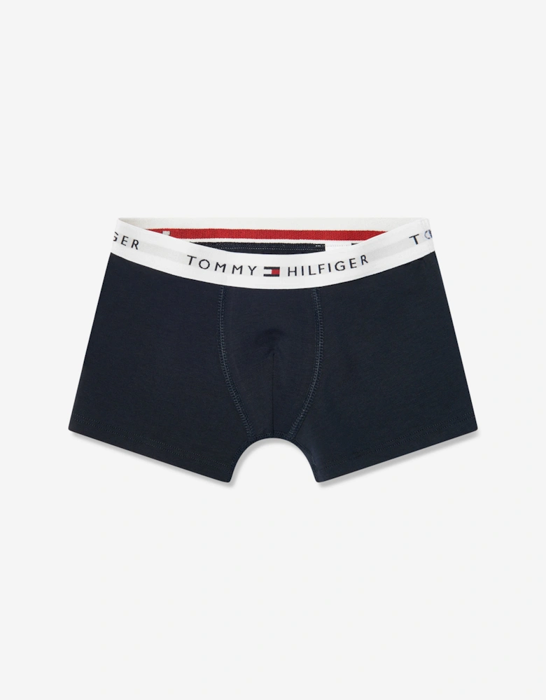Boys 2 Pack Boxer Shorts Set in Navy