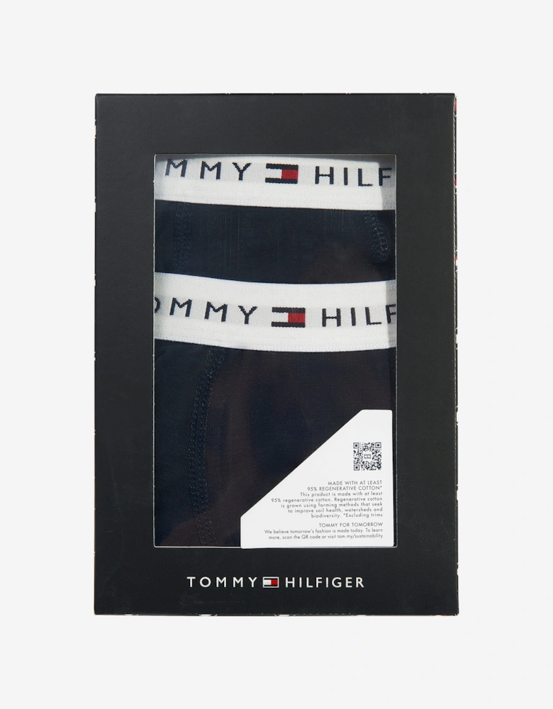 Boys 2 Pack Boxer Shorts Set in Navy