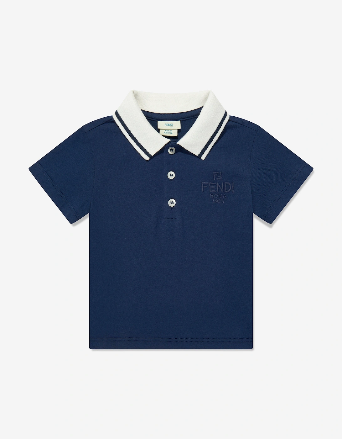 Baby Boys Jersey Polo Shirt in Navy, 5 of 4
