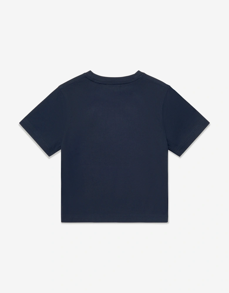 Boys Cedar Flag Icon T-Shirt in Navy