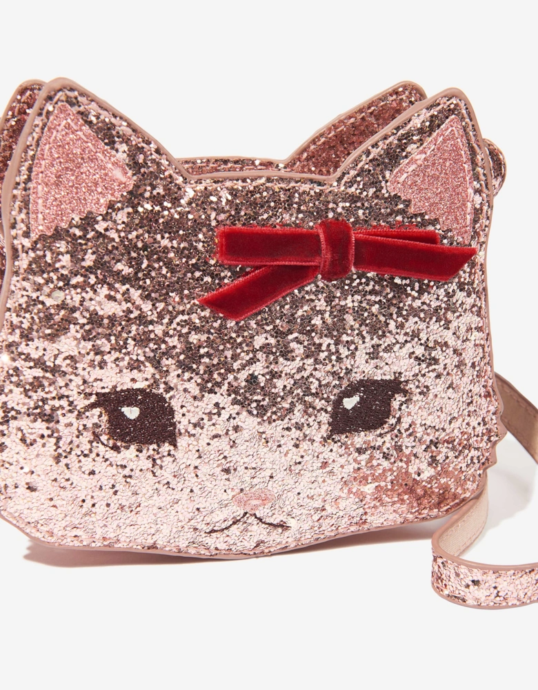 Konges Sløjd Girls Tut Kitty Shoulder Bag in Pink (136cm)