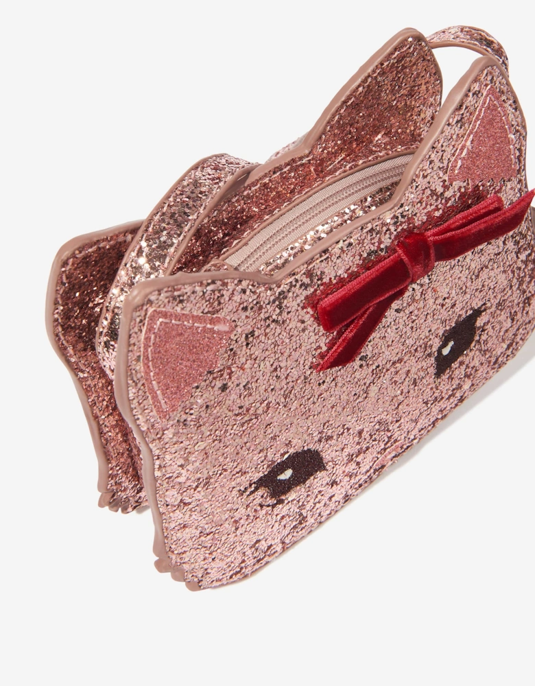 Konges Sløjd Girls Tut Kitty Shoulder Bag in Pink (136cm)