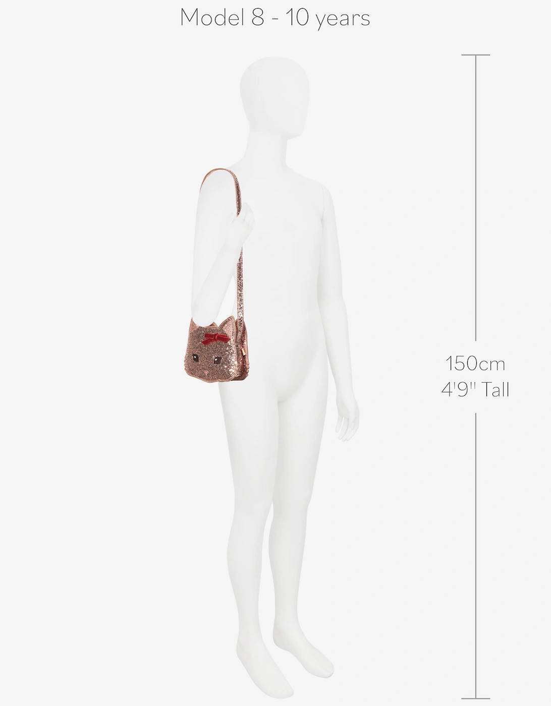 Konges Sløjd Girls Tut Kitty Shoulder Bag in Pink (136cm)